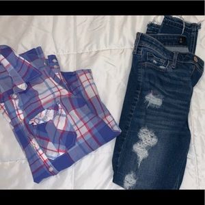 Express bottom up shirt / jeans